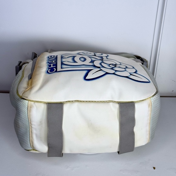 Authentic Chanel Sports Line Camellia Shoulder Tote Bag - Picture 8 of 12